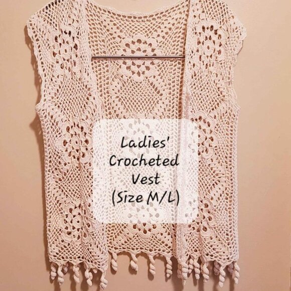 Ladies' Crocheted Vest (Size M/L) - Picture 1 of 3